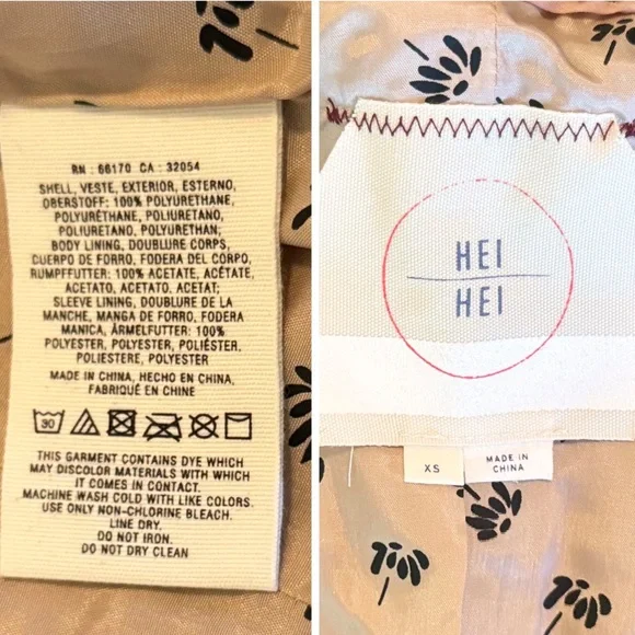 HEI HEI Anthropologie Dara Vegan Leather Moto Jacket Chocolate Brown - Picture 16 of 16